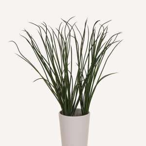 En elegant Gräs snittgrönt, Konstgjord gräs snittgrönt 61 cm hög med naturligt utseende och känsla. Detaljerad utformning med realistiskt bladverk. 