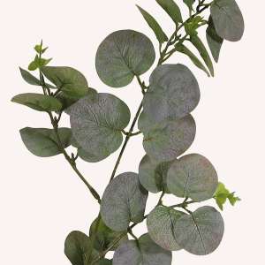 En elegant Eucalyptus snittgrönt, Konstgjord eucalyptus snittgrönt 81 cm hög med naturligt utseende och känsla. Detaljerad utformning med realistiskt bladverk. 