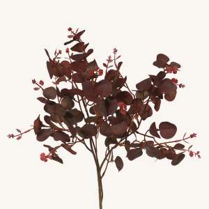 En elegant Eucalyptus snittgrönt vinröd, Konstgjord eucalyptus snittgrönt 70 cm hög med naturligt utseende och känsla. Detaljerad utformning med realistiskt bladverk. 