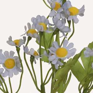 En elegant Tusensköna blå Daisy, Konstgjord tusensköna 53 cm hög med naturligt utseende och känsla. Detaljerad utformning med realistiskt bladverk. 