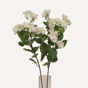 En elegant Jasmin vit Takai, Konstgjord jasmin 62 cm hög med naturligt utseende och känsla. Detaljerad utformning med realistiskt bladverk. 