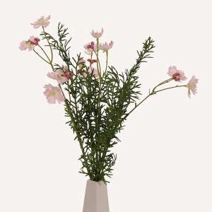 En elegant Gesang rosa Lhasa, Konstgjord gesang flower 46 cm hög med naturligt utseende och känsla. Detaljerad utformning med realistiskt bladverk. 