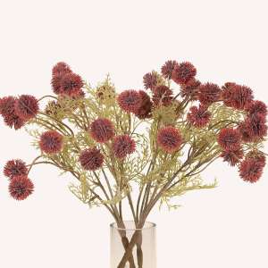 En elegant Melaleuca rosaröd snittgrönt, Konstgjord melaleuca snittgrönt 38 cm hög med naturligt utseende och känsla. Detaljerad utformning med realistiskt bladverk. 